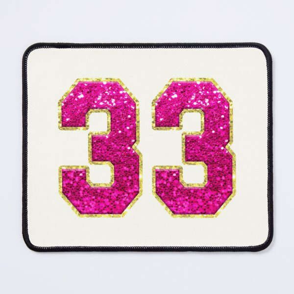 Item preview, Number 33 Pink Glitter designed and sold by Jeallan Designs.