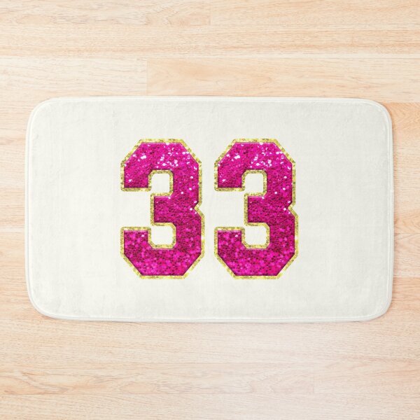Item preview, Number 33 Pink Glitter designed and sold by Jeallan Designs.
