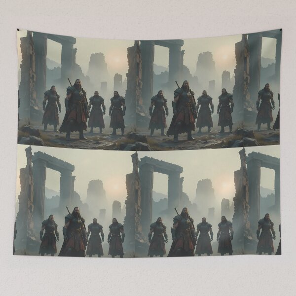 Item preview, Greek Urban Fantasy Warriors Creatures Neon Landscapes Art designed and sold by ART ATTACK ZONE.