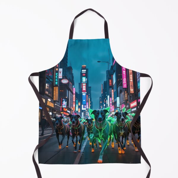 Item preview, Doggies Urban Fantasy Warriors Creatures Neon Landscapes Art designed and sold by ART ATTACK ZONE.