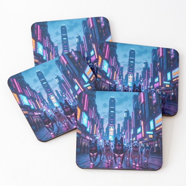 Item preview, Pets Urban Fantasy Warriors Creatures Neon Landscapes Art designed and sold by ART ATTACK ZONE.