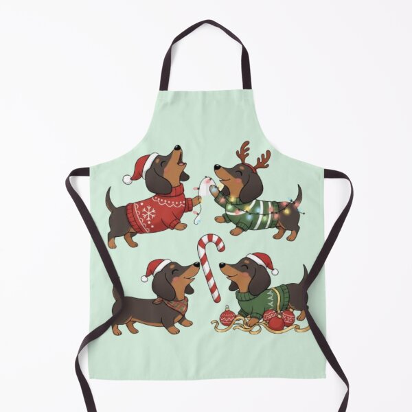 Item preview, Bark The Halls – Cute Christmas Dachshunds in Sweaters & Santa Hats designed and sold by TheLongPaw.