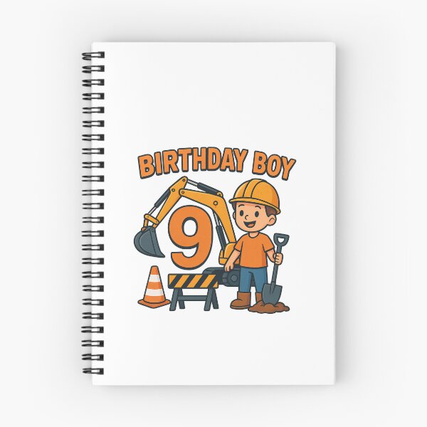 Item preview, 9th Birthday Boy Construction Excavator designed and sold by k3rstman1.