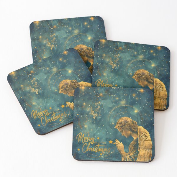 Item preview, Merry Christmas Praying Angel with Stars designed and sold by daila70.