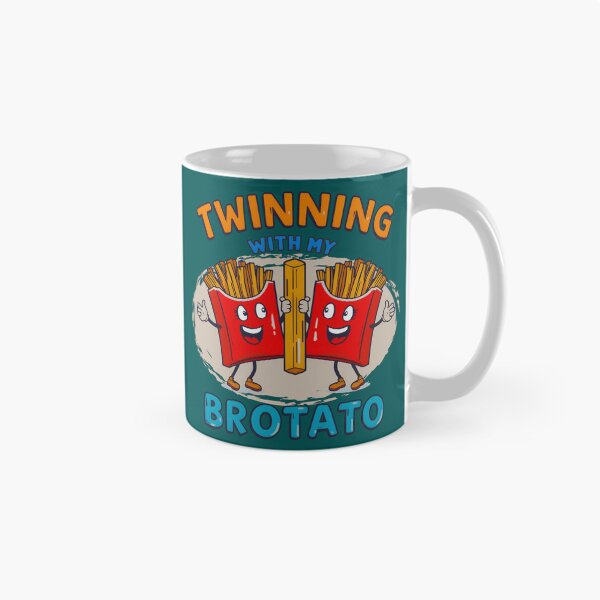 Item preview, Funny Matching Twinning with My Bro Potato Fast Food Lover designed and sold by Zayavca.