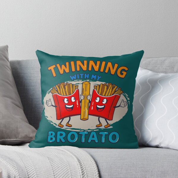 Item preview, Funny Matching Twinning with My Bro Potato Fast Food Lover designed and sold by Zayavca.