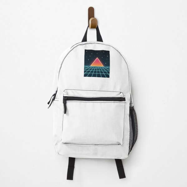 Item preview, Neon Pyramid Retro Futuristic Grid designed and sold by Le Grand Requin.