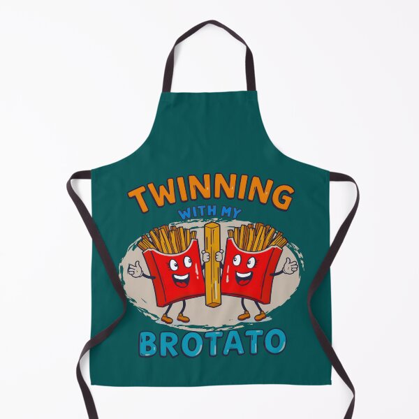 Item preview, Funny Matching Twinning with My Bro Potato Fast Food Lover designed and sold by Zayavca.