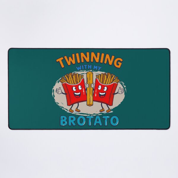 Item preview, Funny Matching Twinning with My Bro Potato Fast Food Lover designed and sold by Zayavca.