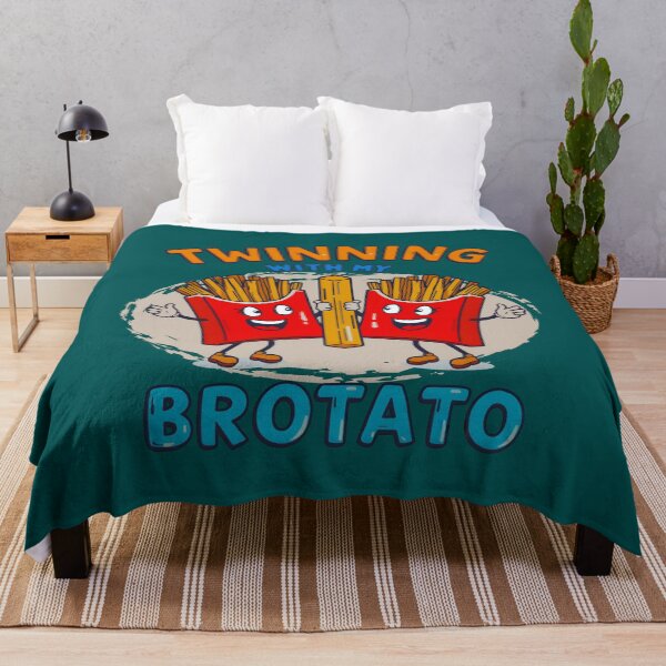 Item preview, Funny Matching Twinning with My Bro Potato Fast Food Lover designed and sold by Zayavca.