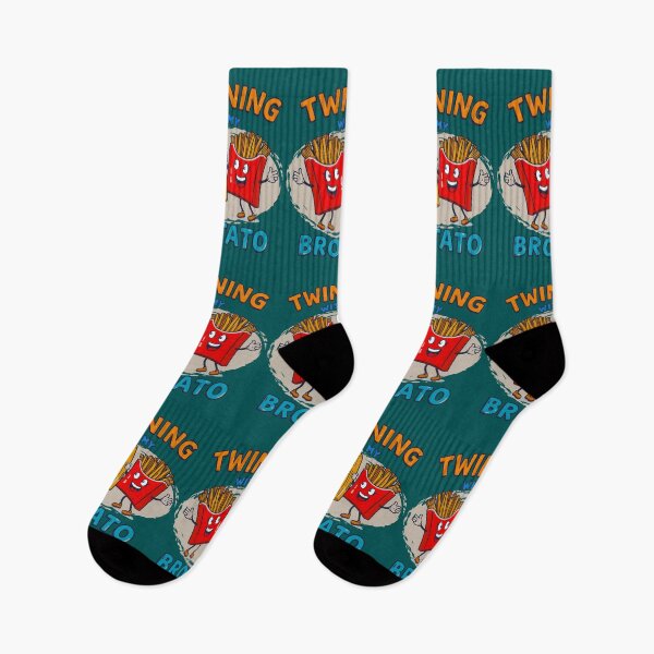 Item preview, Funny Matching Twinning with My Bro Potato Fast Food Lover designed and sold by Zayavca.
