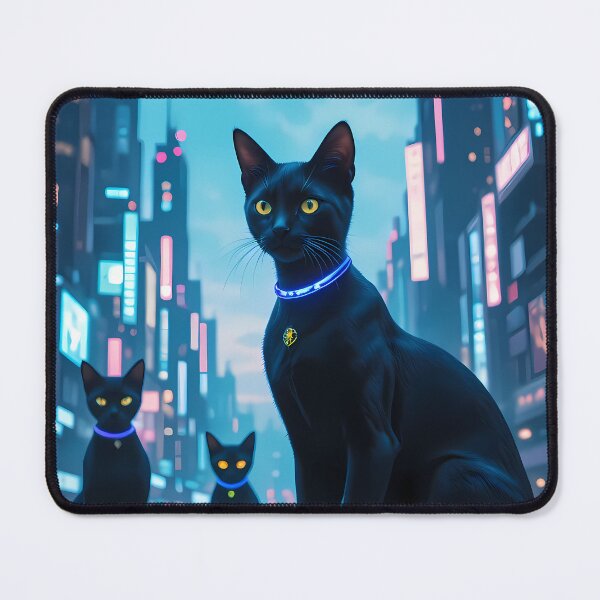 Item preview, Cats Urban Fantasy Warriors Creatures Neon Landscapes Art designed and sold by ART ATTACK ZONE.