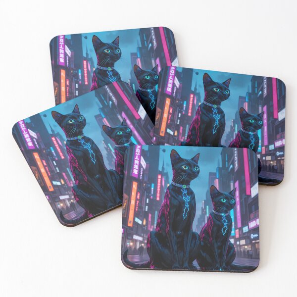 Item preview, Black Urban Fantasy Warriors Creatures Neon Landscapes Art designed and sold by ART ATTACK ZONE.