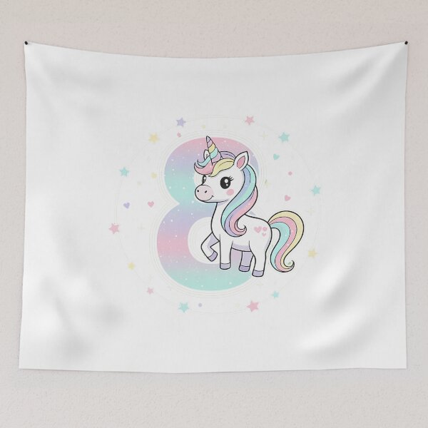 Item preview, Unicorn 8th Birthday Magical Fantasy designed and sold by k3rstman1.