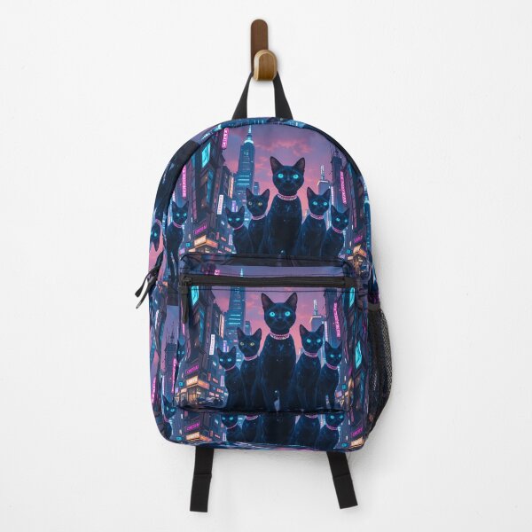 Item preview, Blue Urban Fantasy Warriors Creatures Neon Landscapes Art designed and sold by ART ATTACK ZONE.