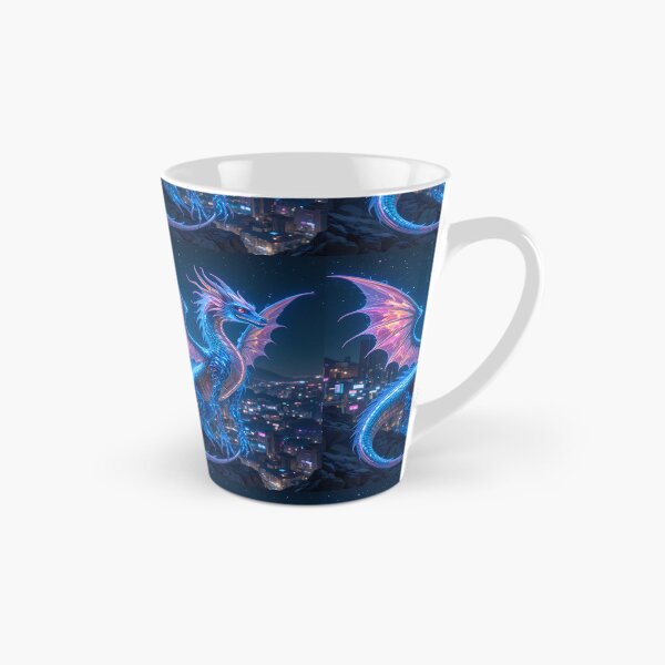 Item preview, Dragon Urban Fantasy Warriors Creatures Neon Landscapes Art designed and sold by ART ATTACK ZONE.