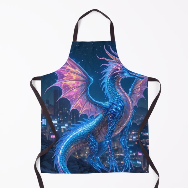 Item preview, Dragon Urban Fantasy Warriors Creatures Neon Landscapes Art designed and sold by ART ATTACK ZONE.