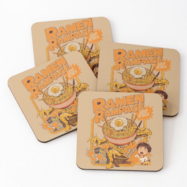 Item preview, Ramen Rampage Retro Monster Attack - Noodle Pocalypse! designed and sold by AwesomeBeyondLimits.
