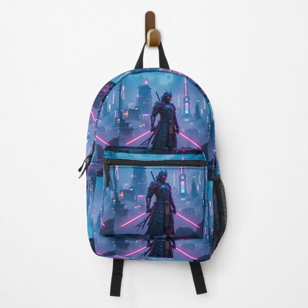 Item preview, Samurai Urban Fantasy Warriors Creatures Neon Landscapes Art designed and sold by ART ATTACK ZONE.