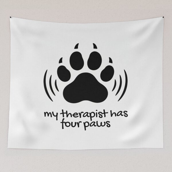 Item preview, My Therapist Has Four Paws designed and sold by beMyMeow.