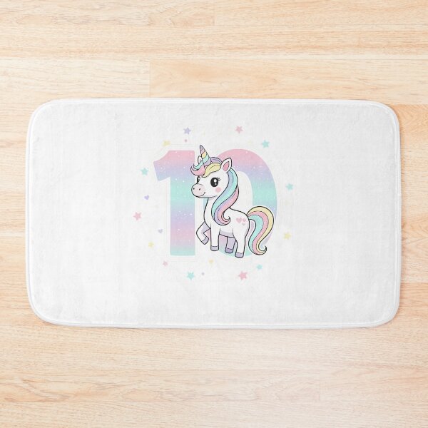 Item preview, Unicorn 10th Birthday Magic Rainbow Cute designed and sold by k3rstman1.