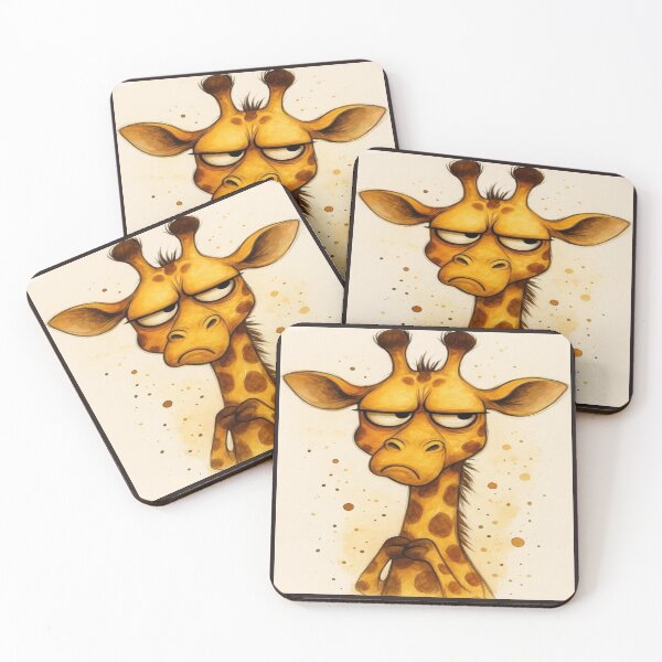 Item preview, Drawing of Grumpy Giraffe  designed and sold by NivyasArtistry.