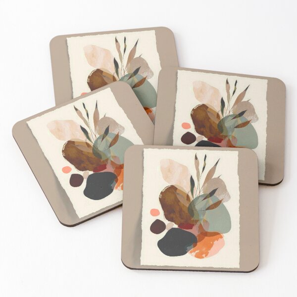 Item preview, Boho-Style Warm Earth Tone Hues Abstract Art designed and sold by DEC02.