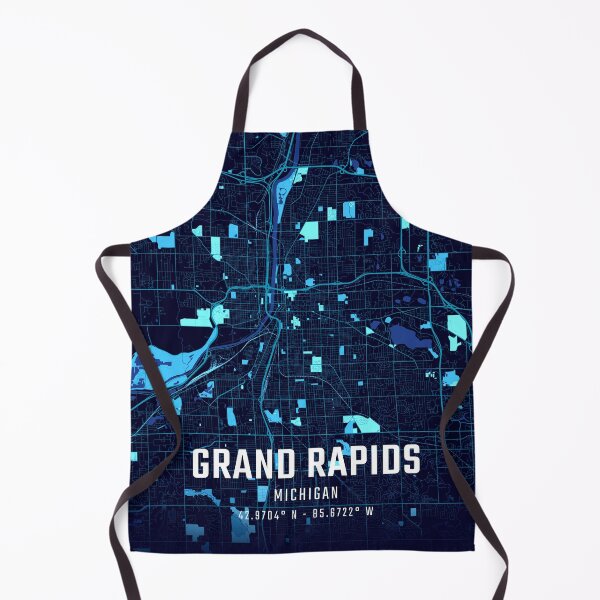 Item preview, Grand Rapids Midnight City Map designed and sold by HomeLivingCo.
