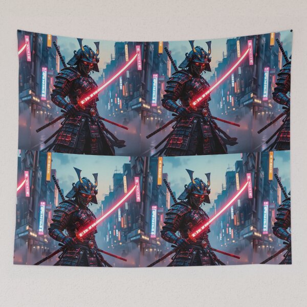 Item preview, Korea Urban Fantasy Warriors Creatures Neon Landscapes Art designed and sold by ART ATTACK ZONE.