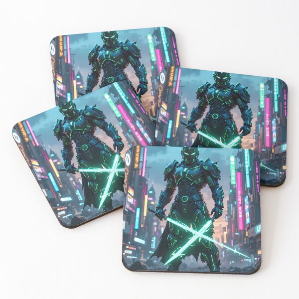 Item preview, China Urban Fantasy Warriors Creatures Neon Landscapes Art designed and sold by ART ATTACK ZONE.