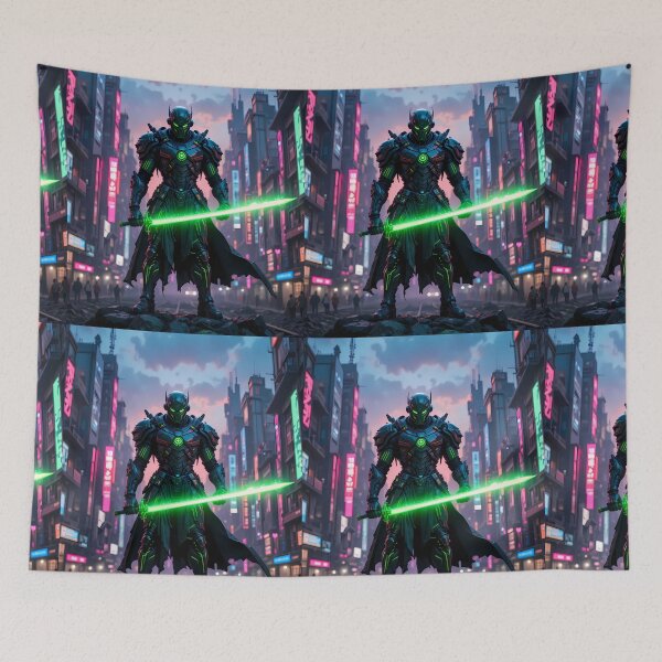 Item preview, USA Urban Fantasy Warriors Creatures Neon Landscapes Art designed and sold by ART ATTACK ZONE.