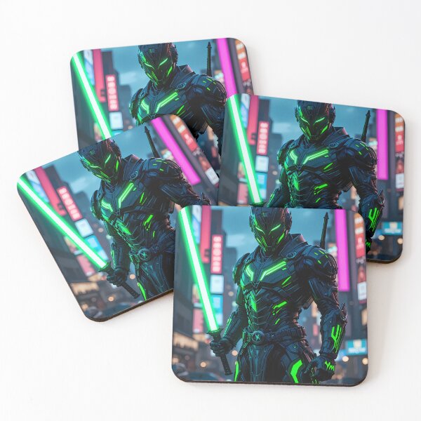 Item preview, World Urban Fantasy Warriors Creatures Neon Landscapes Art designed and sold by ART ATTACK ZONE.