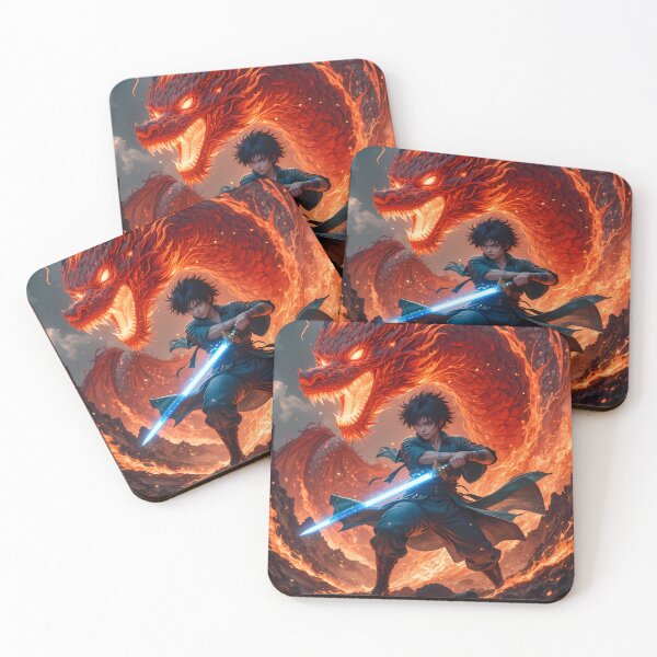 Item preview, Fire Urban Fantasy Warriors Creatures Neon Landscapes Art designed and sold by ART ATTACK ZONE.