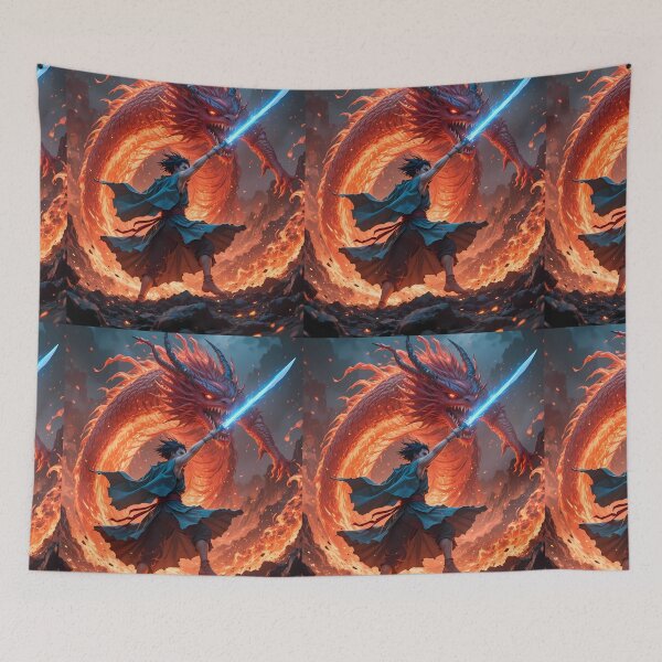 Item preview, Magic Urban Fantasy Warriors Creatures Neon Landscapes Art designed and sold by ART ATTACK ZONE.