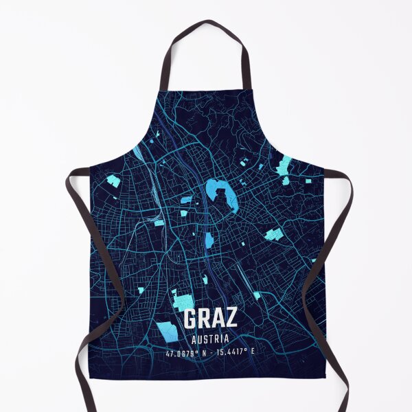 Item preview, Graz Midnight City Map designed and sold by HomeLivingCo.