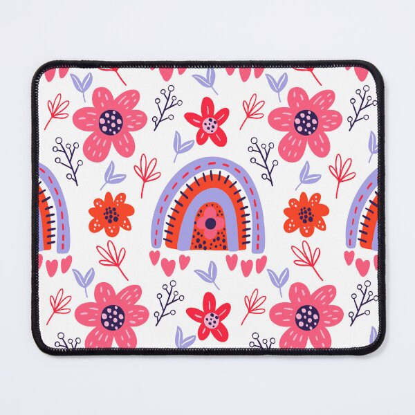 Item preview, Boho Rainbow Floral Pattern In Lilac And Magenta designed and sold by DEC02.