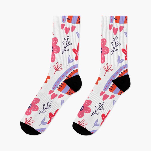 Item preview, Boho Rainbow Floral Pattern In Lilac And Magenta designed and sold by DEC02.
