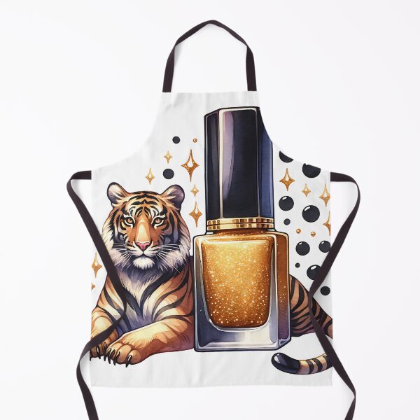 Item preview, Cute Tiger Nail Polish Art designed and sold by Printable-Cutie.
