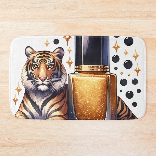 Item preview, Cute Tiger Nail Polish Art designed and sold by Printable-Cutie.