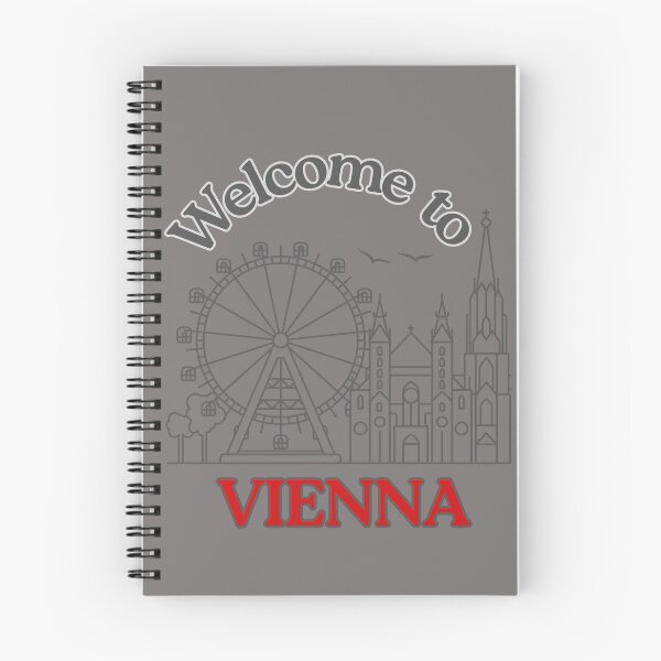 Artikelvorschau, Willkommen in Wien | Riesenrad & Stephansdom Line-Art-Design entworfen und verkauft von mycreastyle.