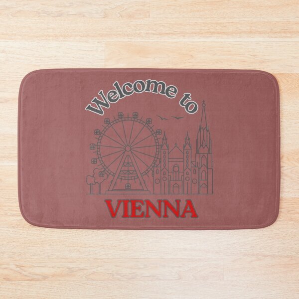 Artikelvorschau, Willkommen in Wien | Riesenrad & Stephansdom Line-Art-Design entworfen und verkauft von mycreastyle.