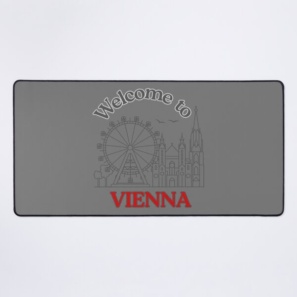 Item preview, Welcome to Vienna | Ferris Wheel & Cathedral Line Art Design designed and sold by mycreastyle.