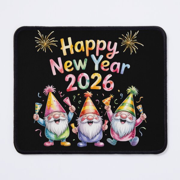 Item preview, Happy New Year 2026 Gnomes designed and sold by FurrFunPrints.