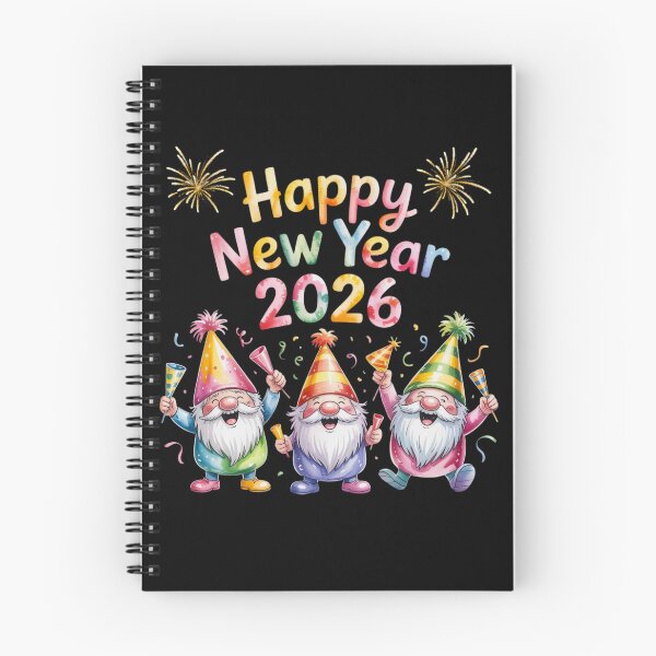 Item preview, Happy New Year 2026 Gnomes designed and sold by FurrFunPrints.