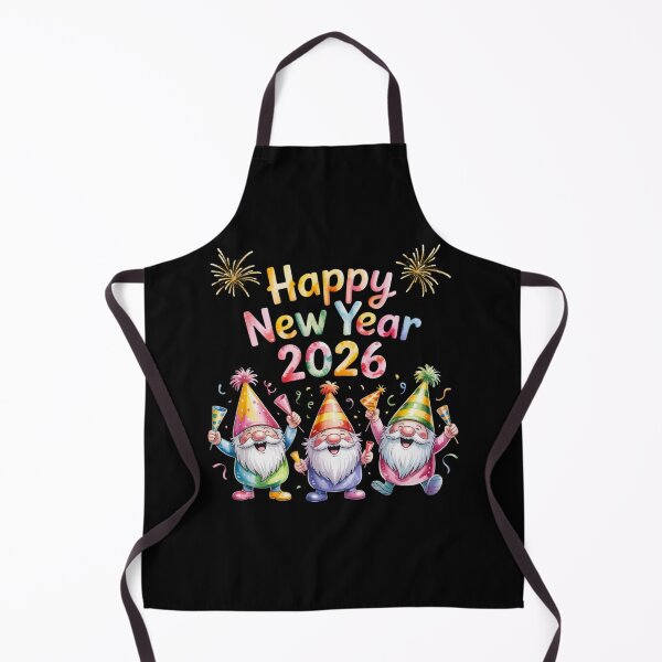 Item preview, Happy New Year 2026 Gnomes designed and sold by FurrFunPrints.