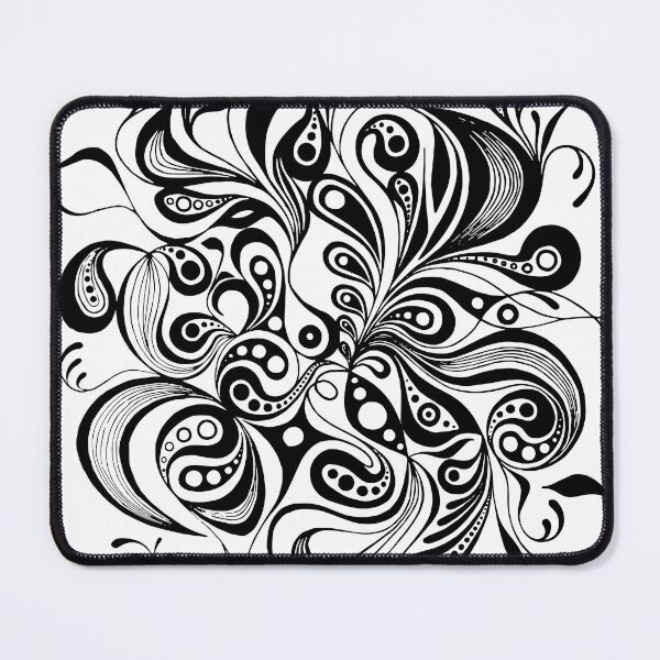 Item preview, black paisley "Sprout" designed and sold by blackchain.