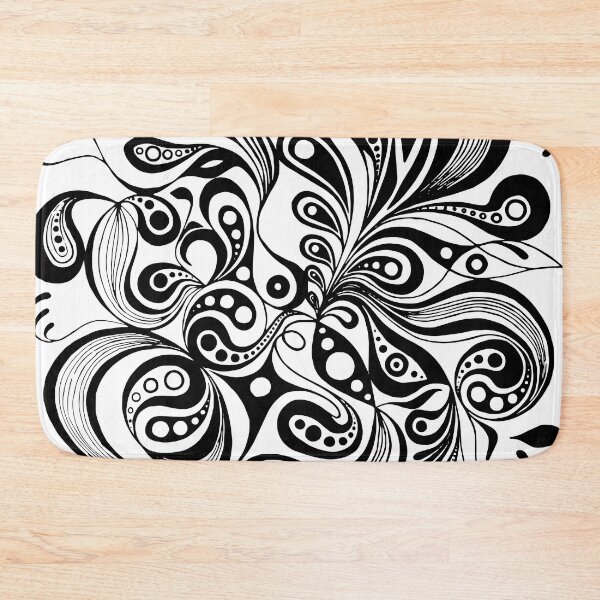 Item preview, black paisley "Sprout" designed and sold by blackchain.