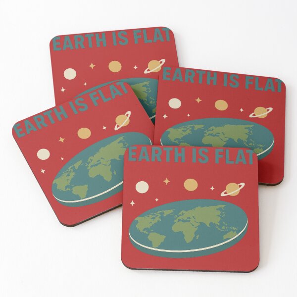 Item preview, Earth Is Flat – Retro Conspiracy Theory Minimalist Design designed and sold by allisAlie.