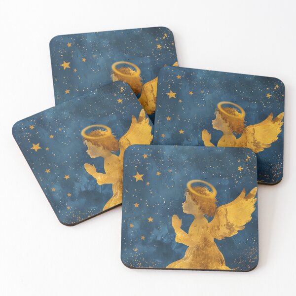 Item preview, Golden Angel Praying Under Stars designed and sold by daila70.