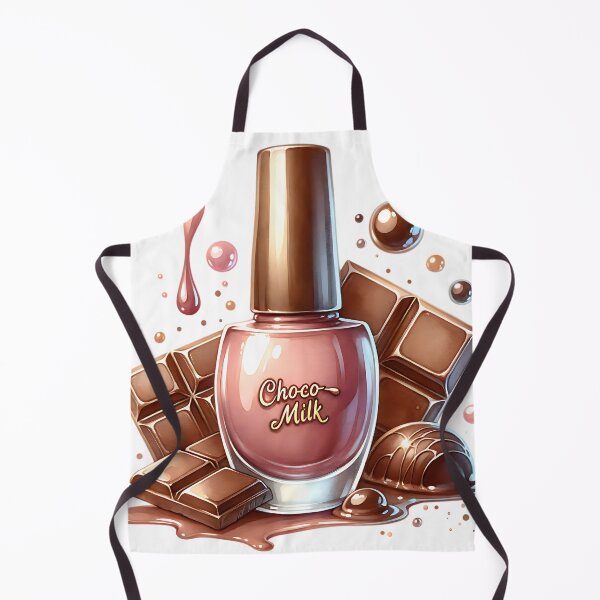 Item preview, Chocolate Nail Polish Chic designed and sold by Printable-Cutie.